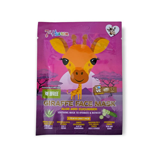 Picture of 7TH HEAVEN GIRAFFE SHEET MASK - CUCUMBER&ALOE